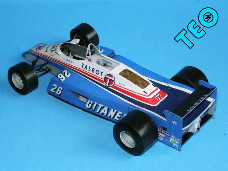 Papierový model Ligier JS19 GP Monaco 1982